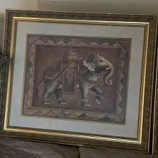 Lot Of 2 Vintage Gold Ornate Frames With Indian/African ...