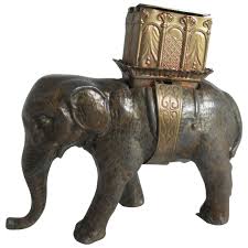 RaRe W. Avery & Son,ELEPHANT w/ Howdah, PIN & NEEDLE Case; Original . For Sale at Ruby Lane