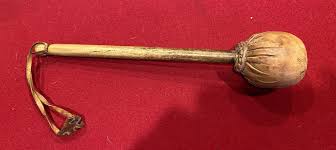 Rare 1860s Civil War Era Bass Drum 14”Long Wood & Leather ...