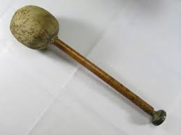 Victorian Brass Hanging Gong With Leather Covered Striker ...