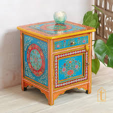 Wooden Indian Beautiful Drawer Side Table / Indian Chest ...