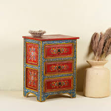 Simi - Pair of 2 Pieces of Hand Painted Nightstands Vintage ...