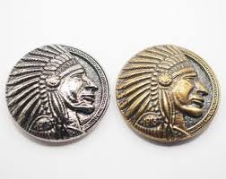 2pcs - Indian Chief Conchos, Tribal Navajo Stud Screwback, Native American Conchos, Leather Craft, Decoration Findings / DH45 - Etsy