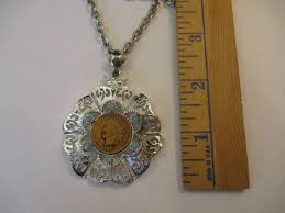 Vintage 1899 Indian Head Penny Large Pendant Amulet Necklace ...