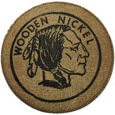 Winslow, Arizona Wooden Nickel. For Sale at Ruby Lane