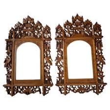 19th Century Pair of Hand Carved Anglo Indian Teak Wood ...