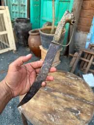 1800's Antique Old Rare Iron Hand Forged Lion Shape Hilt Dagger Sword | eBay