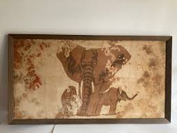 1970's Batik Elephant Artwork - Etsy