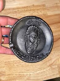 Indian Motorcycles Ashtray Fatboy Hog Bike Patina Cigar Aficionado 1/2 LB METAL | eBay