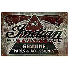 Indian Motorcycle Genuine Parts and Accessories Metal Sign ...