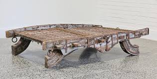 Sold at Auction: Antique style Indian elephant howdah form coffee table (41 x 190 x 119cm)