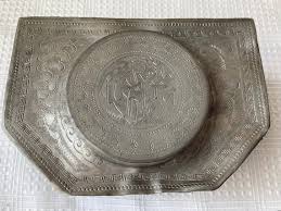 Antique Qing Dynasty 1800+ Etched Tin/ Pewter Chinese Tea ...