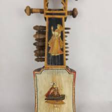 Antique Sarangi Indian Instrument 19th Century Hand Painted ...