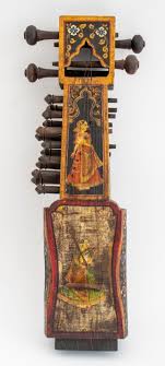 Sold at Auction: Indian Hand Painted 13 String Sarangi