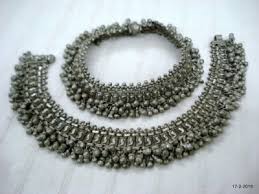 vintage Antique tribal old silver ANKLET feet bracelet ankle chain belly dance | eBay