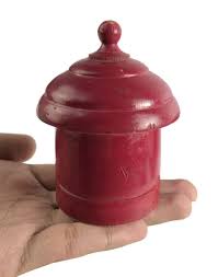 Hand Painted Lacquer Kumkum Box Collectible Nose Ping/Ring ...