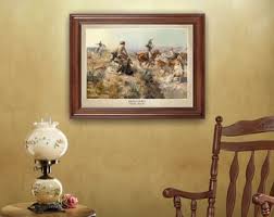 Jerked Down by Charles Russell (1907); 18x24" Print Showing Artist's Name and Title of Painting (does Not Include Frame) - Etsy