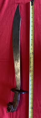 Rare C.1900 Philippine, Panay Island Tenegre sword, Chisel Grind, Deity Handle | eBay