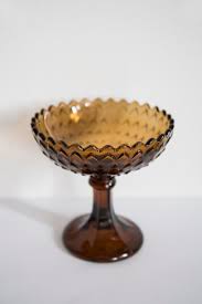 Mid Century Vintage Brown Yellow Orange Glass Sugar Bowl, Italy, 1960s For Sale at 1stDibs