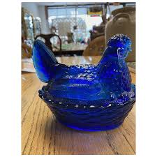 Unusual "Hen on a nest", glass covered dish. For Sale at ...