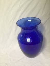 Vintage Cobalt Blue Glass Vase Tall Blue Vase Flower Vase With Swirls - Etsy Canada