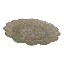 Vintage Round Indiana Glass Clear Deviled Egg Plate Hobnail ...