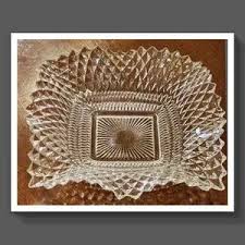 Indiana Glass | Kitchen | Clear Diamond Point Antique Candy Dish | Poshmark
