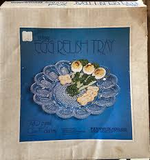 Indiana Glass Company Vintage Egg Relish Tray | eBay