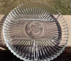 Clear Glass 10" Round Divided 5 Section Relish Plate/Serving ...