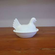 Vintage Indiana Glass Milk Glass Hen On Nest – Ma and Pa's ...