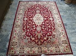 Area Rug Shahe-Taj Ruby Red Exclusive Hand Knotted Wool Silk ...