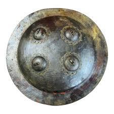 Vintage Old Antique Brass God Temple Shield Rare Wall Home ...