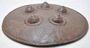 Antique Iron Round Armory Battle Shield Original Old Fine ...