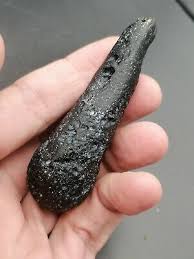 Angel Chime Tektite Indochinite drop 44,07g / 7,7 cm Meteorite Impact glass | eBay