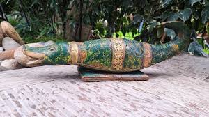 14,96 Inch Large Very Rare Vintage Handcrafted Indian Wooden ...