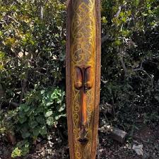 Hand Carved Wooden Tribal Figurine Sculpture on Laptop Working Set of 2 From Bali-6x4 Inches - Etsy UK