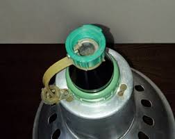 Soviet Lamp. Vintage Large Pendant Gray Lamp With Aluminum ...