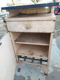 A S ALOE COMPANY VINTAGE DENTAL MEDICAL CABINET SWING OUT EXTENSION WOODEN TOP | eBay