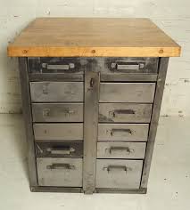 Industrial Cabinet with Butcher Block Top For Sale at 1stDibs | butcher block cabinet, butcher cabinet