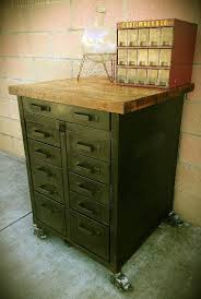 Versatile Rolling Apothecary Cabinet and Kitchen Island