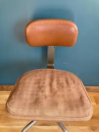 Mid 20th Century Vintage Cramer Adjustable Rolling Swivel Chair | Chairish