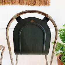 Post-War Sebel Stak-a-bye Garden Chairs with Steel Blue Pressed Metal Seats at 1stDibs | sebel outdoor furniture, sebel furniture price list, sebel outdoor chairs