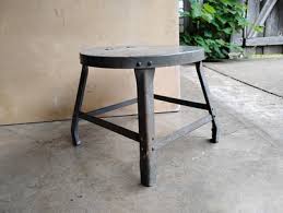 Vintage Industrial METAL Shop Stool | eBay