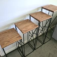 Art Deco Geometric Plant Stand Side Table | Modern Living Room Furniture | Bespoke Size Plant Vase Flower Display | Home Interior Designers - Etsy