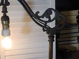 VINTAGE Rembrandt Antique FLOOR LAMP Beautiful BRASS etching ...