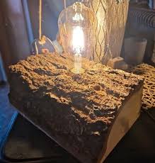 Tischlampe Baumstamm Natur Led Lampe Vintage - Etsy.de