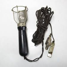 Vtg Trouble Light Vehicle Work Lamp Handle Cage Mueller Cord ...