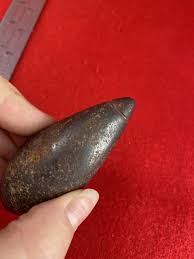 Sold at Auction: Hematite Plummet Indian Artifact Arrowhead