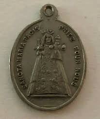 Antique Catholic Religious Holy Medal // Saint Fredegand /// Sancta Maria Pacis | eBay