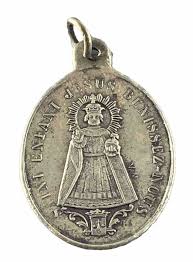 Vintage Catholic Infant Of Prague Gold Tone Religious Medal France | eBay